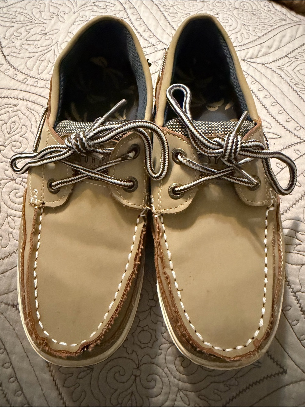 Kids Tan Boat Shoes - Casual Dress Shoes